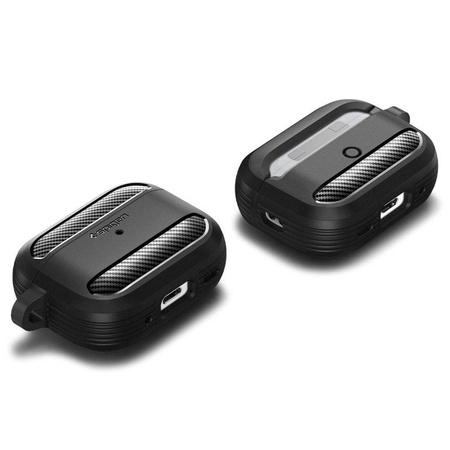 Spigen Rugged Armor - Pouzdro pro Apple AirPods Pro 1 / 2 (černé)
