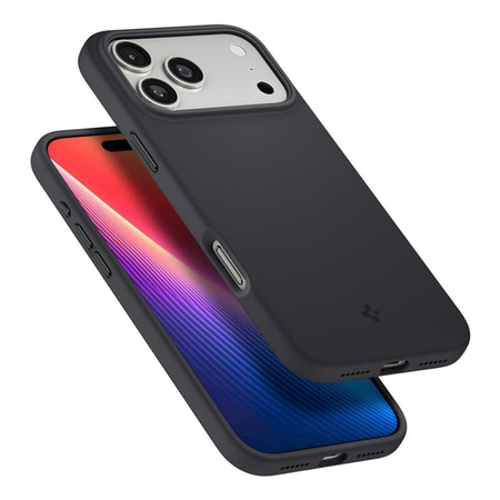 ETUI DO IPHONE 17 PRO do MAGSAFE SPIGEN SILIKONOWE ORYGINALNE CZARNE CASE