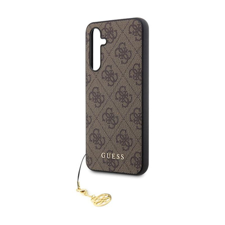 Kolekce Guess 4G Charms - pouzdro pro Samsung Galaxy S23 FE (hnědé)