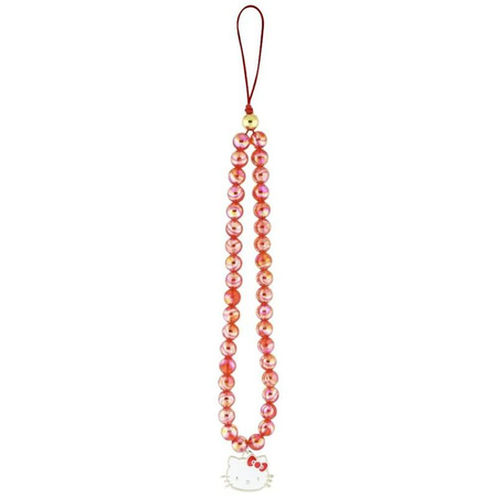 Hello Kitty Pearls Kitty Head - Phone Pendant (red)