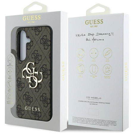 Guess Big 4G Classic Logo - Case for Samsung Galaxy S25 (brown)