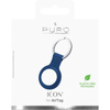 Etui PURO ICON - Porte-clés en silicone pour Apple AirTag (bleu marine)