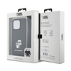 Karl Lagerfeld Crossbody Saffiano Metal Pin Karl & Choupette - pouzdro pro iPhone 13 Pro (černé)