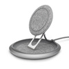 Moshi Lounge Q Wireless Charging Stand - Qi wireless inductive charger for iPhone and Android 15W (Nordic Gray)
