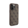 Guess 4G Metal Gold Logo - pouzdro pro iPhone 15 Pro Max (hnědé)