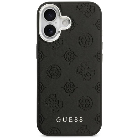Guess Peony Hot Stamp Script MagSafe - Case iPhone 17 (black)