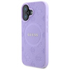 Guess Saffiano Peony Classic Logo MagSafe – Hülle für iPhone 16 (violett)