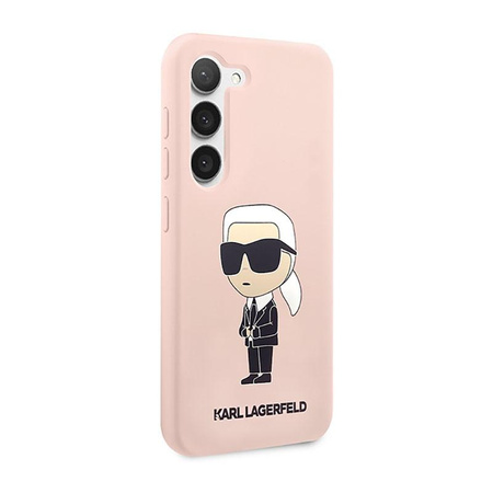 Karl Lagerfeld Silikon NFT Ikonik - Samsung Galaxy S23 Tasche (rosa)
