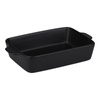 Alpina - Ceramic rectangular ovenproof dish 28x18x6 cm (black)