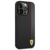 Ferrari Carbon - iPhone 14 Pro Max Tasche (Schwarz)