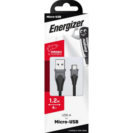 Energizer Classic - USB-A auf Micro USB Verbindungskabel 1.2m (Schwarz)