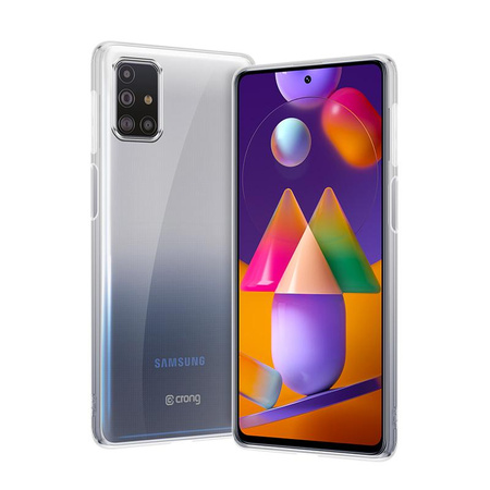 Crong Crystal Slim Hülle - Samsung Galaxy M31s Gehäuse (Transparent)