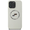 Karl Lagerfeld Silicone Double Heads And Circle MagSafe - Case for iPhone 16 Pro Max (beige)