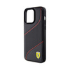 Ferrari Perforated Waves Metal Logo - iPhone 15 Pro Max Case (black)