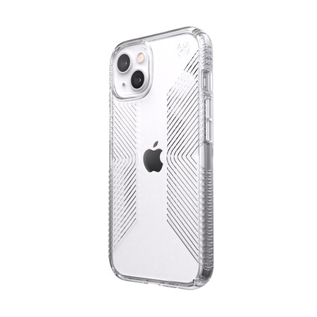 Speck Presidio Perfect-Clear with Grips - Coque pour iPhone 13 avec revêtement MICROBAN (transparent)