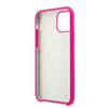 Guess Slilicon 4G Tone on Tone Logo - iPhone 11 Pro tok (fukszia)