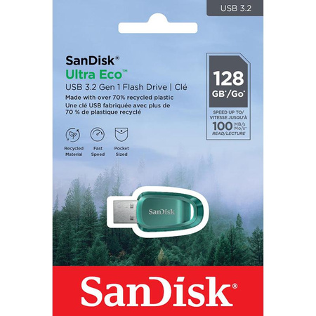 SanDisk Ultra Eco - 128 GB USB 3.2 Gen 1 100 MB/s flash meghajtó