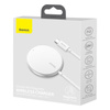 Baseus Simple Mini - Ładowarka indukcyjna bezprzewodowa Mag Safe 15 W (biały)