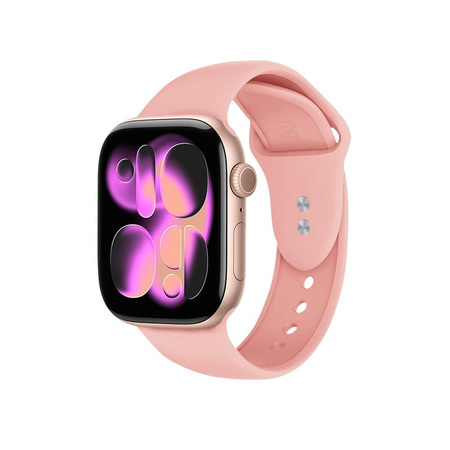 Crong Liquid - Řemínek pro Apple Watch 38/40/41/42mm (lososový)