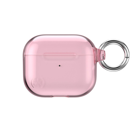 Speck Presidio Clear - Apple AirPods 3 Gehäuse mit antimikrobiellem Microban Schutz (Icy Pink)