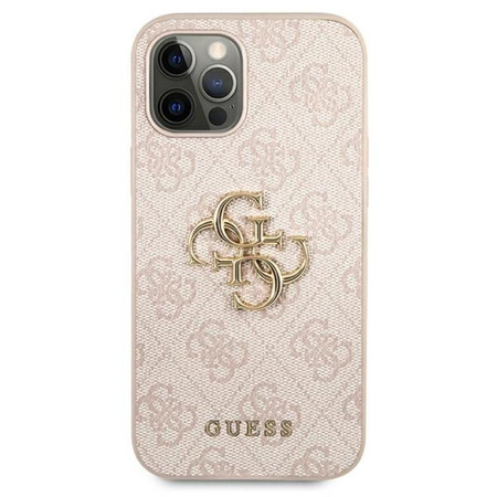 Guess 4G Big Metal Logo - iPhone 12 Pro Max Tasche (rosa)