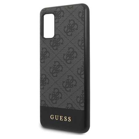 Guess 4G Bottom Stripe Kollektion - Samsung Galaxy A41 Gehäuse (grau)