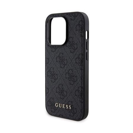 Guess Bundle Pack MagSafe 4G Metal Gold Logo - Case set + Power Bank 5000mAh MagSafe iPhone 14 Pro Max (black)