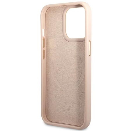 Guess 4G Logo Plate MagSafe - iPhone 14 Pro Max Case (pink)