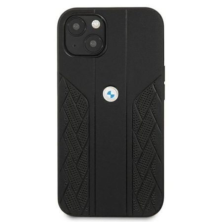 BMW Leather Curve Perforate HC - Etui iPhone 13 (czarny)