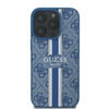 Guess 4G Printed Stripes MagSafe - Pouzdro pro iPhone 16 Pro (modrý)