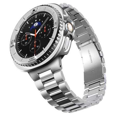 Spigen Bezel Tune Pro Pilot - Pouzdro / Ochranný kroužek pro Samsung Galaxy Watch 8 Classic 46 mm (Stříbrný)