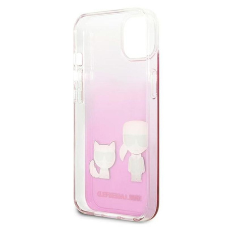 Karl Lagerfeld Ikonik & Choupette - iPhone 13 Mini tok (rózsaszín)