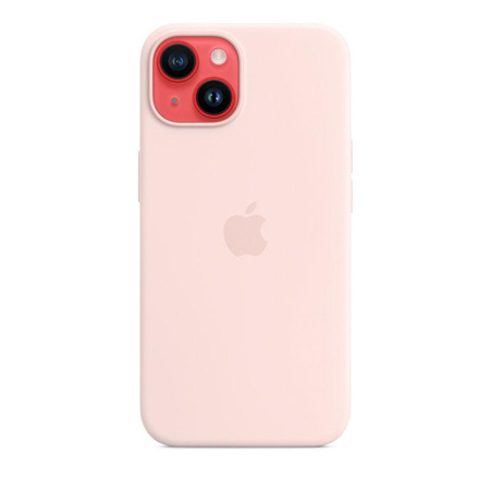 Silikonové pouzdro Apple - Silikonové pouzdro s MagSafe pro iPhone14 (křídově růžové)