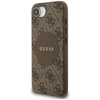 Guess 4G Circle Classic Logo MagSafe - étui pour iPhone 16e (marron)