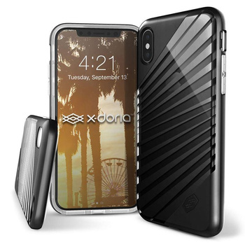 X-Doria Revel Lux - pouzdro pro iPhone X (černé paprsky)