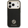 Guess Grained Strass Logo MagSafe - Pouzdro iPhone 17 Pro (černý)