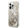 Guess Peony Liquid Glitter - iPhone 13 Pro Max tok (arany)