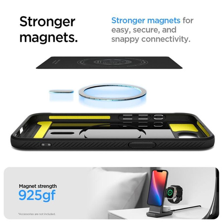 Spigen Rugged Armor Mag MagSafe - Pouzdro pro iPhone 16e (Matná černá)