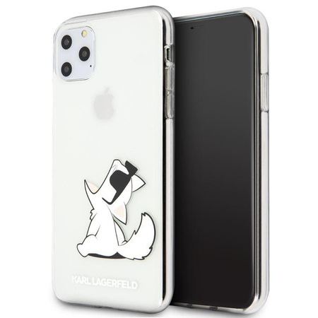 Karl Lagerfeld Choupette Fun napszemüveg - iPhone 11 Pro Max tok (átlátszó)