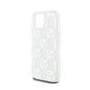DKNY Liquid Glitter Multilogo - Coque iPhone 15 / 14 / 13 (blanc)