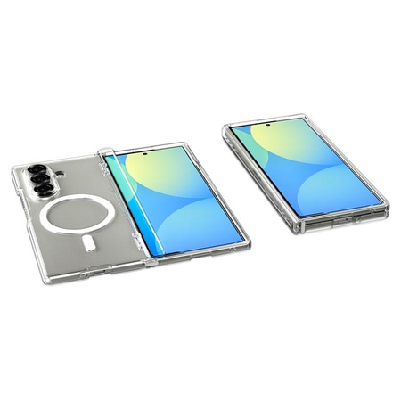 Spigen Ultra Hybrid Pro Mag MagSafe - Gehäuse für Samsung Galaxy Z Fold 7 (Klar/Weiß)