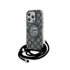 Karl Lagerfeld IML Crossbody Monogram Karl & Choupette Head MagSafe - Hülle für iPhone 15 Pro Max (schwarz)