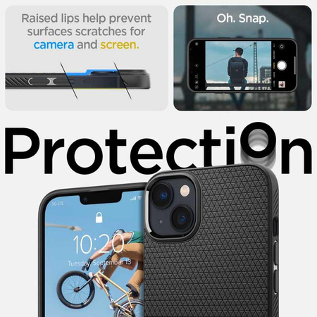 Spigen Liquid Air - pouzdro pro iPhone 15 Plus / iPhone 14 Plus (černé)