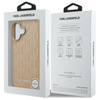 Karl Lagerfeld Hot Stamp MagSafe - iPhone 16 tok (bézs)