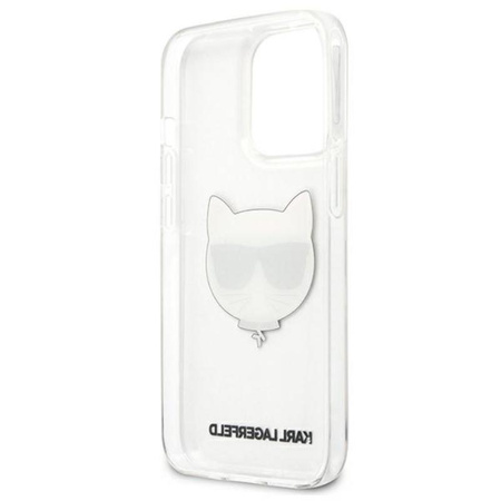 Karl Lagerfeld Choupette Head - iPhone 13 Pro Tasche (Transparent)