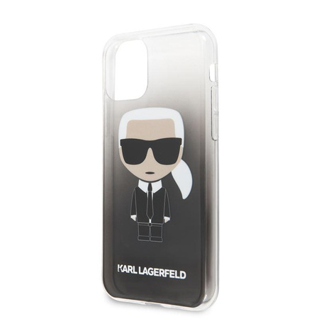 Karl Lagerfeld Iconic Karl Gradient - iPhone 11 Tasche (schwarz)