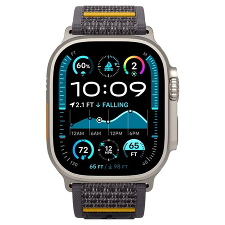 Spigen Athlex Air - Bracelet pour Apple Watch 44/45/46/49 mm (Active Gray)
