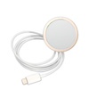 Guess Bundle Pack MagSafe 4G - Zestaw etui + ładowarka MagSafe iPhone 14 (różowy/złoty)