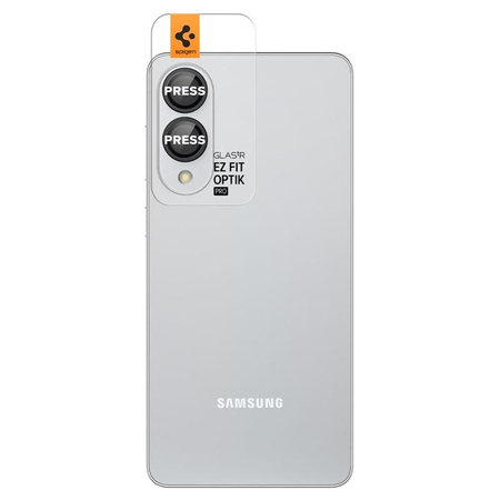 Spigen Optik Pro GLAS.TR EZ Fit Camera Protector 2-Pack - Verre de protection pour Samsung Galaxy S25 Edge (2 pcs)(Noir)