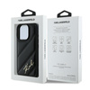 Karl Lagerfeld Quilted Signature - iPhone 16 Pro Max Tasche (schwarz)